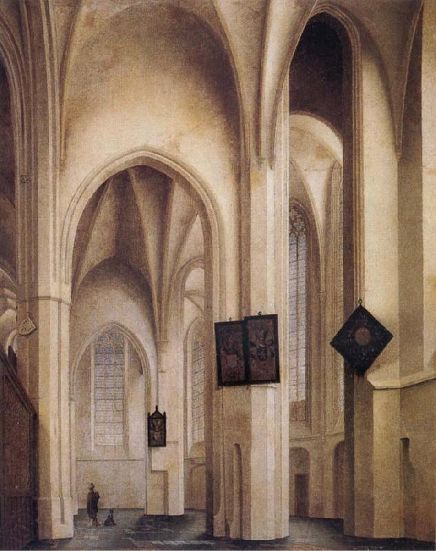 Pieter Jansz Saenredam Church Interior in Utrecht Germany oil painting art